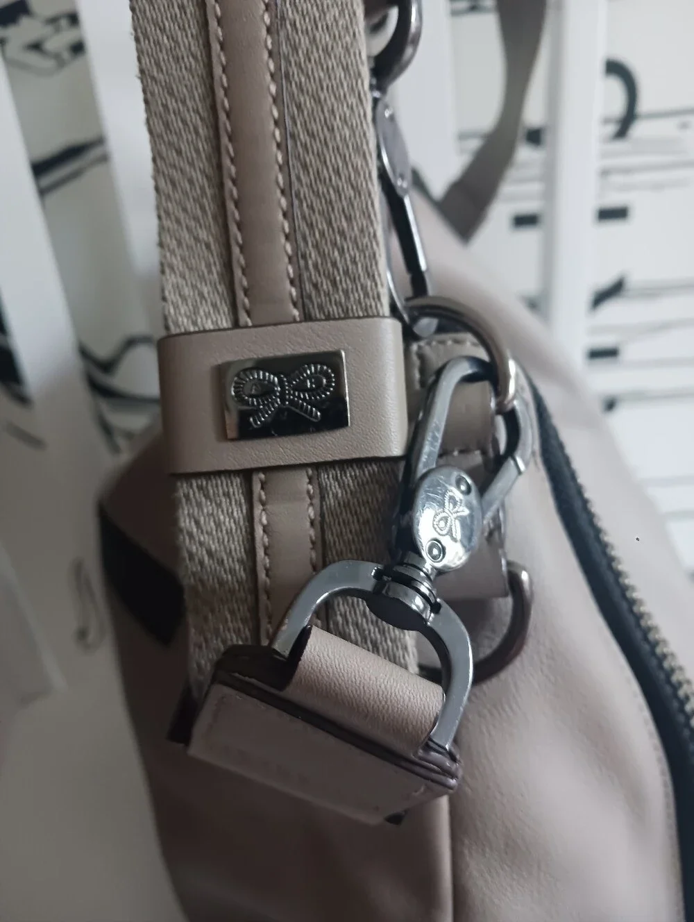 Anya Hindmarch Bits & Bobs Maxi Zip Hobo Shoulder/ Crossbody Bag